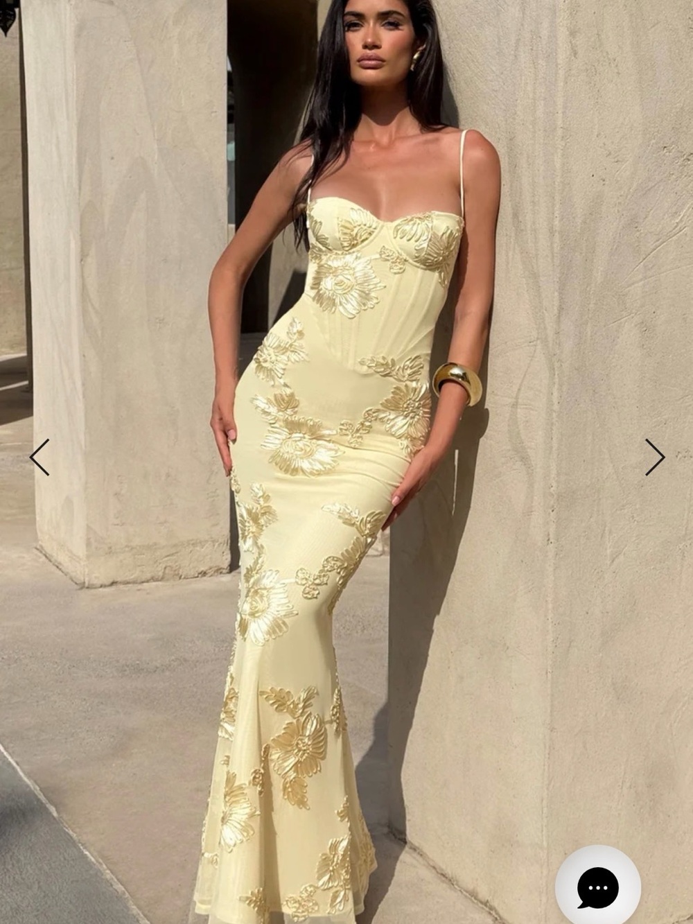 Babyboo Nefertiti Embroidered Maxi Dress